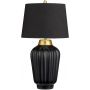 Quintiesse Bexley QNBEXLEYTLBKBB lampa stołowa 1x60 W czarna-mosiądz zdj.1