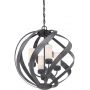 Quintiesse Blacksmith QNBLACKSMITH4POBK lampa wisząca 4x40 W czarna-opal zdj.3