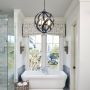 Quintiesse Blacksmith QNBLACKSMITH4POBK lampa wisząca 4x40 W czarna-opal zdj.8