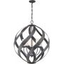 Quintiesse Blacksmith QNBLACKSMITH5POBK lampa wisząca 5x40 W czarna-opal zdj.1