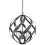 Quintiesse Blacksmith QNBLACKSMITH5POBK lampa wisząca 5x40 W czarna-opal zdj.4