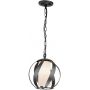 Quintiesse Blacksmith QNBLACKSMITHPOBK lampa wisząca 1x40 W czarna-opal zdj.1
