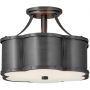 Quintiesse Chance QNCHANCESFSBLB lampa podsufitowa 2x60 W czarna zdj.1