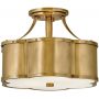 Quintiesse Chance QNCHANCESFSHB lampa podsufitowa 2x60 W mosiądz zdj.1