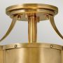Quintiesse Chance QNCHANCESFSHB lampa podsufitowa 2x60 W mosiądz zdj.2