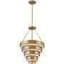 Quintiesse Echelon QNECHELON8P lampa wisząca x40 W mosiądz zdj.1
