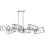 Quintiesse Ensemble QNENSEMBLE6PN lampa wisząca 6x60 W nikiel zdj.1