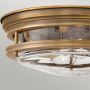 Quintiesse Hadrian QNHADRIANFSBRCLEAR lampa podsufitowa 2x40 W przezroczysta-brązowa zdj.2