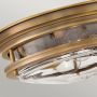 Quintiesse Hadrian QNHADRIANFSBRCLEAR lampa podsufitowa 2x40 W przezroczysta-brązowa zdj.3