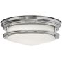 Quintiesse Hadrian QNHADRIANFSCMOPAL lampa podsufitowa 2x40 W chrom-szkło opalizowane zdj.1