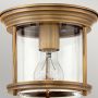 Quintiesse Hadrian QNHADRIANMINIFBRCLEAR lampa podsufitowa 1x60 W przezroczysta-brązowa zdj.3