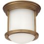 Quintiesse Hadrian QNHADRIANMINIFBROPAL lampa podsufitowa 1x60 W szkło opalizowane-brązowa zdj.1