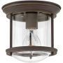Quintiesse Hadrian QNHADRIANMINIFOZCLEAR lampa podsufitowa 1x60 W przezroczysta-brązowa zdj.1
