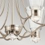 Quintiesse Kayva QNKAYVA9PN lampa wisząca x24 W nikiel zdj.6