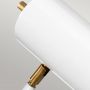 Elstead Lighting Quinto QUINTOTLWAB lampa biurkowa 1x8 W biała-mosiądz zdj.3
