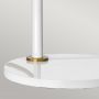 Elstead Lighting Quinto QUINTOTLWAB lampa biurkowa 1x8 W biała-mosiądz zdj.5