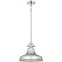 Elstead Lighting Emery QZEMERYPMIS lampa wisząca 1x60 W srebrna zdj.1