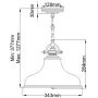 Elstead Lighting Emery QZEMERYPMPN lampa wisząca 1x60 W brązowa zdj.2