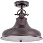 Elstead Lighting Emery QZEMERYPMPN lampa wisząca 1x60 W brązowa zdj.3