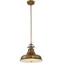 Elstead Lighting Emery QZEMERYPMWS lampa wisząca 1x60 W mosiądz zdj.1
