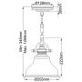 Elstead Lighting Emery QZEMERYPSPN lampa wisząca 1x60 W brązowa zdj.2