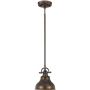 Elstead Lighting Emery QZEMERYPSPN lampa wisząca 1x60 W brązowa zdj.1