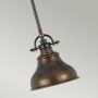 Elstead Lighting Emery QZEMERYPSPN lampa wisząca 1x60 W brązowa zdj.3