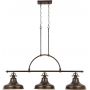 Elstead Lighting Emery QZEMERY3PPN lampa wisząca 3x60 W brązowa zdj.1