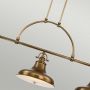 Elstead Lighting Emery QZEMERY3PWS lampa wisząca 3x60 W mosiądz zdj.8