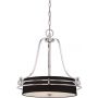 Elstead Lighting Gotham QZGOTHAMP lampa wisząca 4x60 W srebrna zdj.1