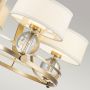 Elstead Lighting Gotham QZGOTHAM4BB lampa wisząca 4x3 W mosiądz zdj.3