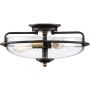 Elstead Lighting Griffin QZGRIFFINFCPNAB lampa podsufitowa 3x60 W mosiądz-brązowa zdj.1
