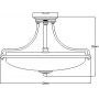 Elstead Lighting Griffin QZGRIFFINSFMPN lampa podsufitowa 4x60 W brązowa zdj.2