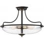 Elstead Lighting Griffin QZGRIFFINSFMCPNAB lampa podsufitowa 3x60 W mosiądz-brązowa zdj.1