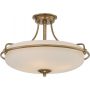 Elstead Lighting Griffin QZGRIFFINSFMWS lampa podsufitowa 4x60 W mosiądz zdj.1