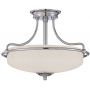 Elstead Lighting Griffin QZGRIFFINSFSAN lampa podsufitowa 3x60 W nikiel zdj.1
