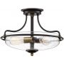 Elstead Lighting Griffin QZGRIFFINSFSCPNAB lampa podsufitowa 3x60 W mosiądz-brązowa zdj.1