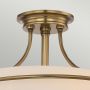 Elstead Lighting Griffin QZGRIFFINSFSWS lampa podsufitowa 3x60 W mosiądz zdj.3