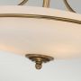 Elstead Lighting Griffin QZGRIFFINSFSWS lampa podsufitowa 3x60 W mosiądz zdj.5