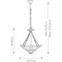 Elstead Lighting Inglenook QZINGLENOOKPB lampa wisząca 3x60 W brązowa zdj.2