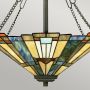 Elstead Lighting Inglenook QZINGLENOOKPB lampa wisząca 3x60 W brązowa zdj.3
