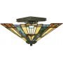 Elstead Lighting Inglenook QZINGLENOOKSF lampa podsufitowa 2x60 W brązowa zdj.1