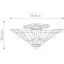 Elstead Lighting Inglenook QZINGLENOOKSF lampa podsufitowa 2x60 W brązowa zdj.2