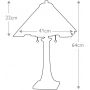 Elstead Lighting Inglenook QZINGLENOOKTL lampa stołowa 2x60 W brązowa zdj.2