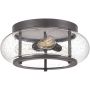 Elstead Lighting Trilogy QZTRILOGYFMOZ plafon 3x40 W brązowy zdj.1
