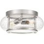Elstead Lighting Trilogy QZTRILOGYFSBN plafon 2x40 W nikiel zdj.1