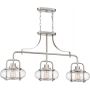 Elstead Lighting Trilogy QZTRILOGYISLEBN lampa wisząca 3x60 W nikiel zdj.1