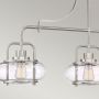 Elstead Lighting Trilogy QZTRILOGYISLEBN lampa wisząca 3x60 W nikiel zdj.5
