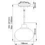Elstead Lighting Trilogy QZTRILOGYMP lampa wisząca 1x60 W brązowa zdj.2