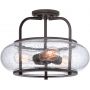 Elstead Lighting Trilogy QZTRILOGYSFM lampa podsufitowa 3x60 W brązowa zdj.1